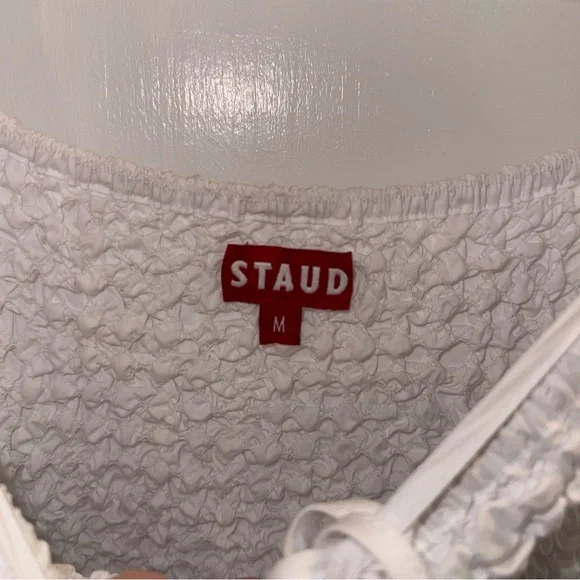 NWT STAUD Cotton Smocked Cassidy Dress - Picture 3 of 13